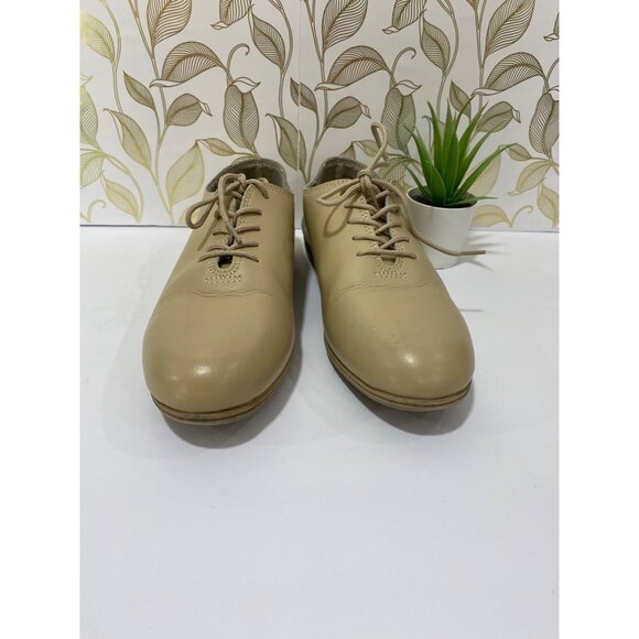 Dinkles womens marching band shoes leather made lightweight tan size 8 - Picture 2 of 7